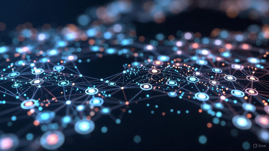 웹 통신을 시각화 한 AI 자체 제작 이미지